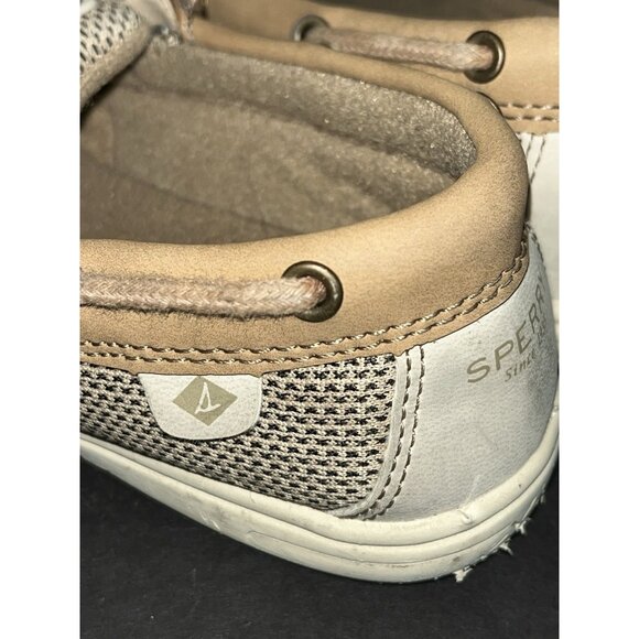 Sperry Shoresider Boat Toddler Girls Beige Flats Casual CG58039A - Picture 4 of 7